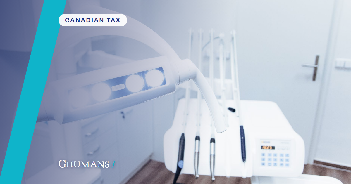 Splitting income with family as a dentist: the TOSI rules