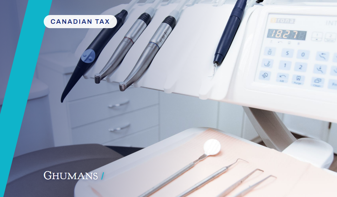What a BC dental corporation pays in tax