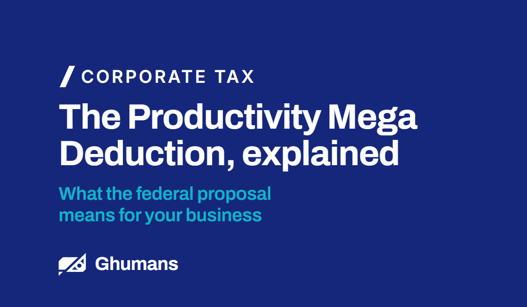 The Productivity Mega Deduction, Explained