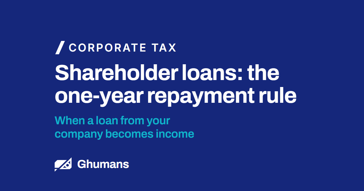 Shareholder loans: the one-year repayment rule
