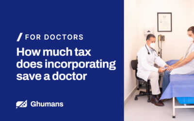 How much tax does incorporating save a doctor
