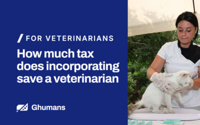How much tax does incorporating save a veterinarian