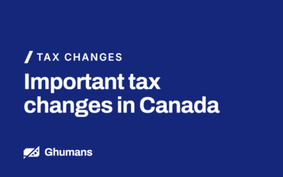 Important Tax Changes in Canada