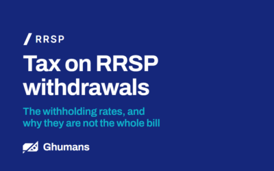Tax on RRSP Withdrawals: The Withholding Rates, and Why They Are Not the Whole Bill