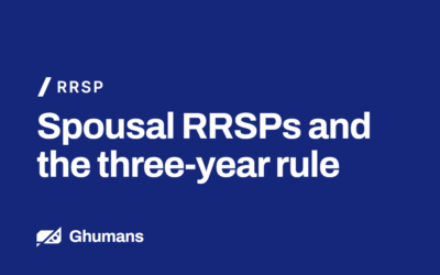 Spousal RRSPs and the Three-Year Rule