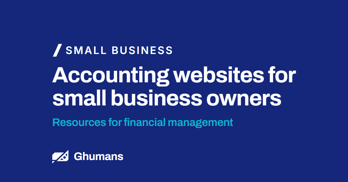 Accounting websites for small business owners. Resources for financial management