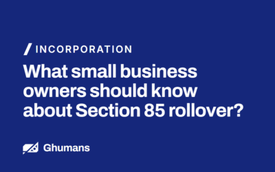 What Small Business Owners Should Know About Section 85 Rollover?