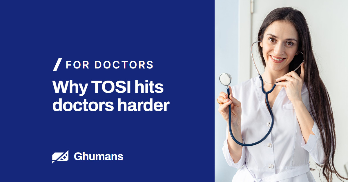 Blog featured image: Why TOSI hits doctors harder Why TOSI hits doctors harder