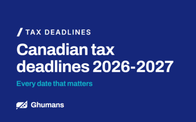 Canadian Tax Deadlines 2026-2027: Every Date That Matters