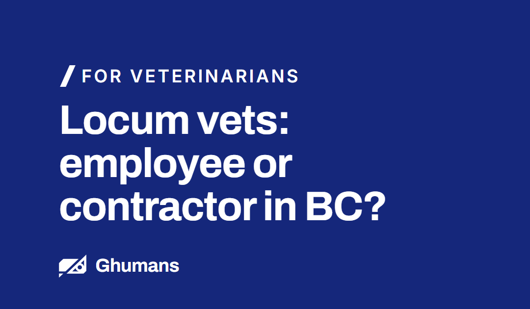 Locum Vets: Employee or Contractor in BC? CRA Rules You Must Know