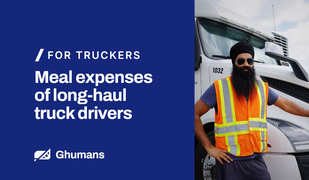 Meal expenses of long-haul truck drivers