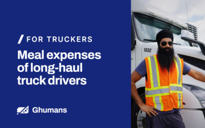 Meal expenses of long-haul truck drivers