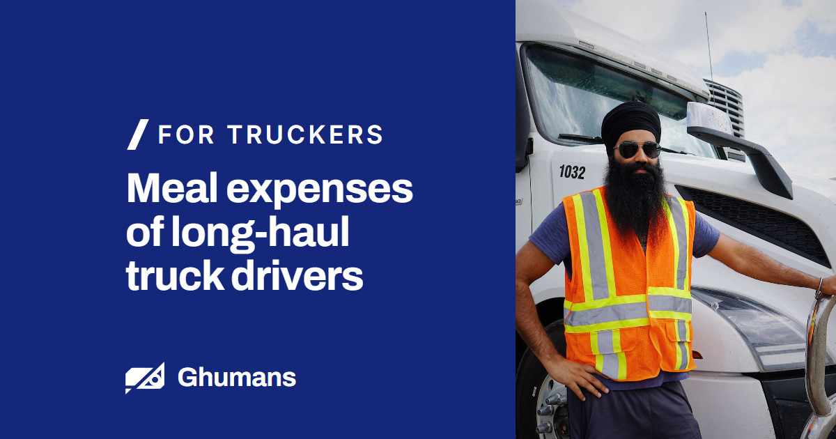 Blog featured image: Meal expenses of long-haul truck drivers Meal expenses of long-haul truck drivers