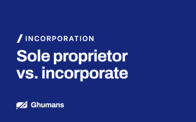 Sole proprietor vs. incorporate